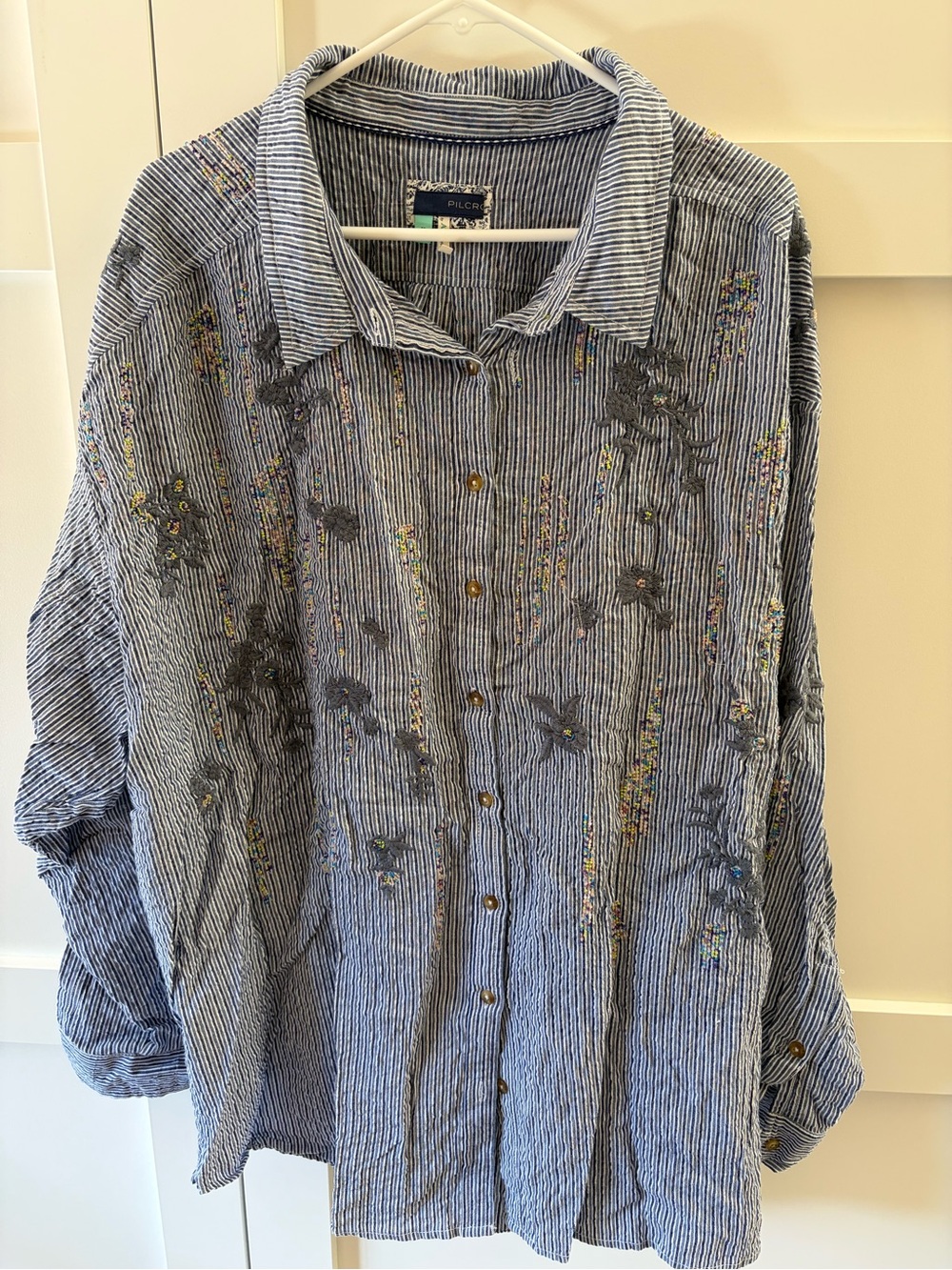 Pilcro Anthropologie beaded stripe
Button down - Picture 7 of 7